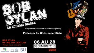 Inauguration par Sir Christopher Ricks Exposition BU Bob Dylan au XXIème siècle