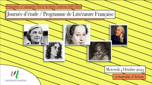 Journée d'étude_Programme de littérature Française_Agreg 2023_2024