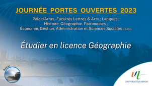 JPO 2023 - Etudier en Licence Géographie