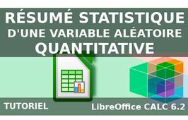 Résumé statistique d'une variable aléatoire quantitative