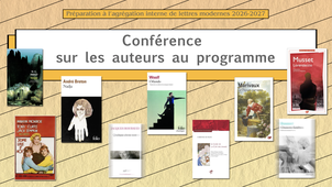 Journee d'agrégation - Auteurs au programme 2027