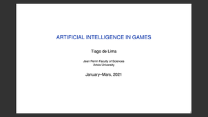 AI in Games: CM 08 -- Game theory (part III)