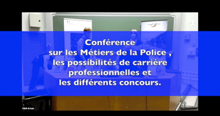 Conférence sur les métiers de la police