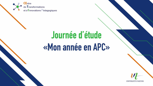 Mon année en APC
