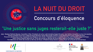 Nuit du Droit Douai Concours d'éloquence