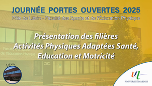 JPO 2025 - Présentation des filières Activités Physiques Adaptées Santé, Education et Motricité