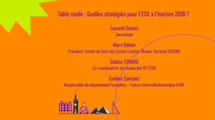 Table ronde : Quelles stratégies pour l'ESR à l'horizon 2030 ?