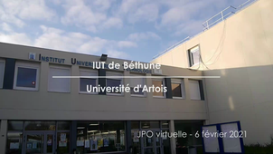 6 Février 2021 - JPO virtuelle IUT de Béthune - Université d'Artois