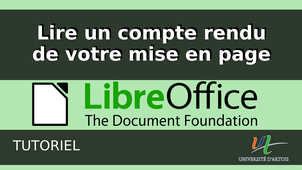 Comment lire le compte rendu de votre mise en page?