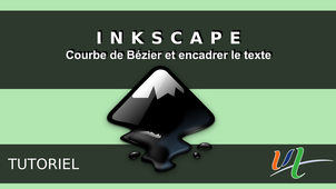 Courbe de bezier et encadrer texte sur Inkscape