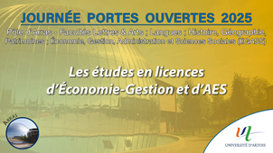 JPO 2025 - Les études en licence d'Économie Gestion et d'AES