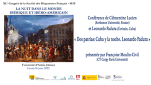 Conférence de Clémentine Lucien (Sorbonne Université, France) et Leonardo Padura (Écrivain, Cuba) (10/06/2022)
