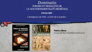 Séminaire 'Dominatio. Formes et modalités de la gouvernementalité médiévale' (2)