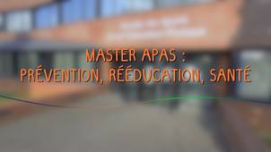 Le Master APAS - Parcours Prévention, Rééducation, Santé (PRS)