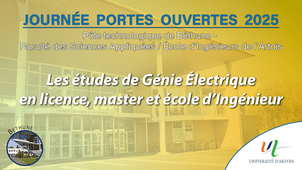 JPO 2025 - Les études en Génie électrique en licence, master et Ecole d'Ingénieur