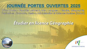 JPO 2025 - Étudier en licence Géographie