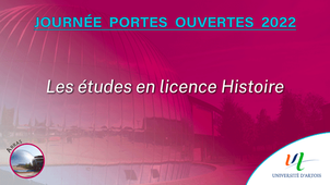 JPO 2022 - Les études en licence Histoire