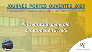 JPO 2025 - Présentation générale des études en STAPS