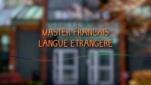 Le master Français Langue Etrangère