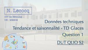 N. Lecocq - DUT QLIO S2 - Données techniques - Tendance et saisonnalité - TD Glaces - Question 1