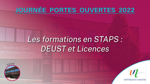 JPO 2022 - Les formations en STAPS : DEUST et Licences