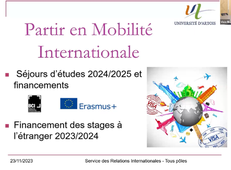 Webinaire Semaine de la Mobilité Internationale 23/11/2023