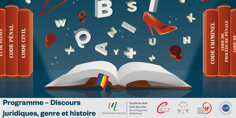 Bannière Colloque - Discours juridiques, genre et histoire
