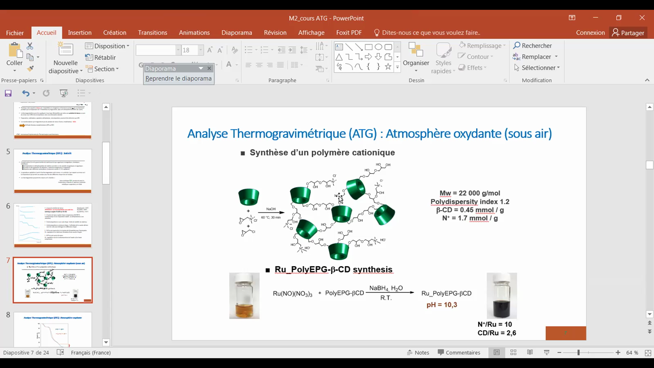 ArtoisTV - M2ca2i_Analyse Thermique_Cours_2020-2021